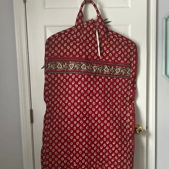 Vera Bradley garment bag EUC Red Leaf retired pattern 1997 - Picture 4 of 9